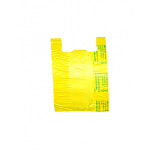 Bag Poly Gusset 12x8x24 0.65Mil Yellow Plastronic T-Shirt 1000/CS
