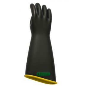 NOVAX Insulating Glove, Class 3, 18 In., Blk./Ylw., Contour Cuff
