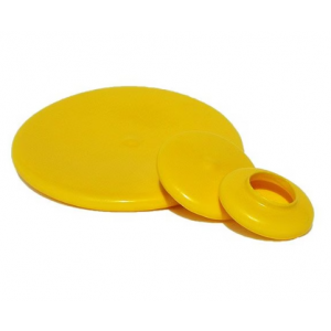 Cap 5.00"x5.690" Flange Cover Yellow FC-500 100/BX