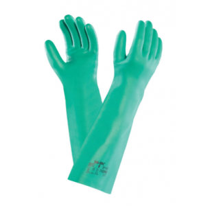 Glove Nitrile 18" 22Mil Elbow Length Sol-Vex Size:9 12PR/CS