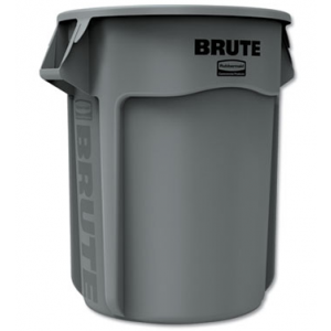 Can Plastic Brute 55 Gallon Gray Vented