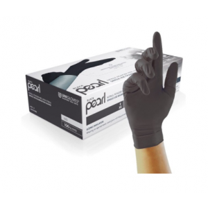 Glove Nitrile PF Textured XSmall Black 1000/CS