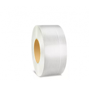 Strapping Poly .5x.023x9900' 8x8 Machine Grade 350# White
