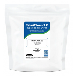 Polyester Knit Wiper with Sealed Edge, Presaturated with 10% IPA/90% DIW, 9"x9", 600 Wipes/CS
