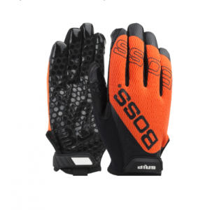 Glove PVC & Silicone Palm Orange Non Slip Grip Spandex Back 72/PR/CS