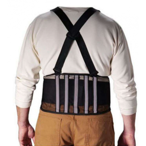 Nylon Mesh Back Support Belt Black