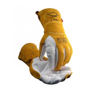 Glove Premium Goat Grain Unlined Palm Caiman TIG/Multi-Task Welding Cowhide Cuff