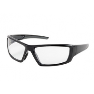 Sunburst™ Full Frame Safety Glasses with Black Frame, Clear Lens and Anti-Scratch / Anti-Fog Coating 72/CS