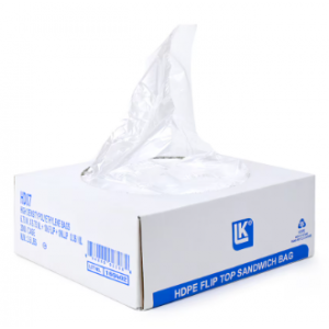 Bag Poly 6.75x6.75 0.36Mil HD Flip Top Sandwich 2000/CS