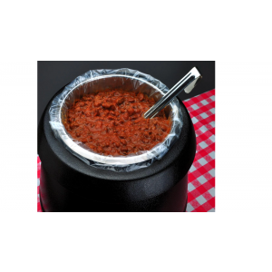 Bag Poly-Nylon 9x14 1Mil Pan Liner - Two Quart Round 100/CS