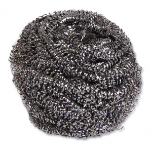Scrubber 2.5x2.75 Steel Gray Stainless Steel Large Size 12/CS