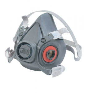 Facemask Half Facepiece Respirator 6000 Series Medium Adjustable Stray Grey