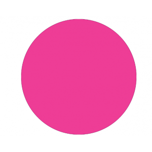 Label 1in Fluorescent Pink Inventory Circle 500/RL