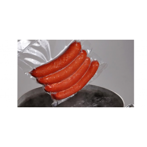 Bag Poly Gusset 21x10x18 1.5Mil Printed White  w/Handle 500/CS