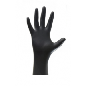 Glove Nitrile 2XLarge PF Black 100/BX 10/CS