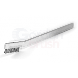 Stainless Steel Wire and Aluminum Handle Heavy Duty Hand-Laced Scratch Brush