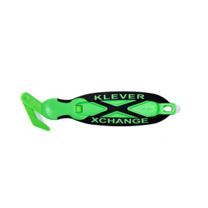 Klever KLEEN XChangeXD Safety Box Cutter with Replaceable Blade Head,  Antimicrobial