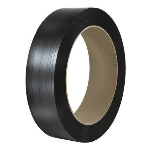 1/2" x .037 x 5575' Black 16 x 6" Core Hand Grade Polypropylene Strapping -