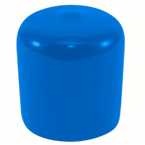 Cap Vinyl 1.12" Round Blue 1200/BX