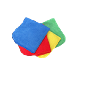 Cloth Microfiber 16"x16" Rounded Corners Single Seam Point Wiper 12/PKG 12/CS