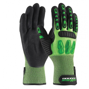 Glove, Seamless Knit HPPE Blend with Nitrile Grip and TPR Impact Protection, X-Large