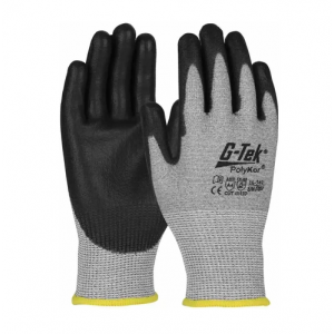 Glove Knit Seamless PolyKor Blended Grey Polyurethane Coated 1/DZPR 