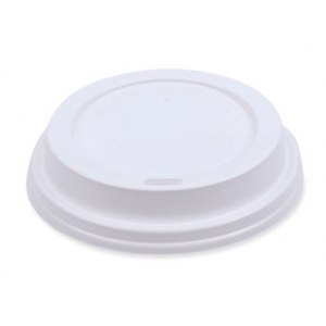Lid Hot Cup White Plastic For 10-20 oz Cups 1000/CS