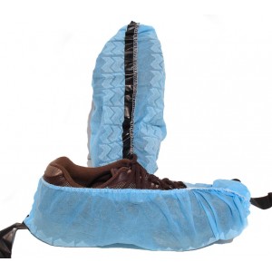 Shoe Cover Polypro Conductive Non Skid Blue 17" XLarge 300/CS