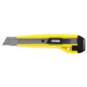 Knife 3-8 Point Snap Blade Locking Heavy Duty YELLOW 25/BX