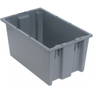 SNT185 Genuine stack and nest tote 18" x 11" x 9" Gray