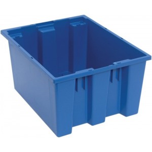 SNT190 Genuine stack and nest tote 19-1/2" x 15-1/2" x 10" Blue
