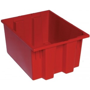 SNT190 Genuine stack and nest tote 19-1/2" x 15-1/2" x 10" Red