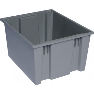 SNT195 Genuine stack and nest tote 19-1/2" x 15-1/2" x 13" Gray