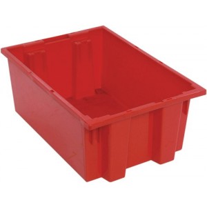SNT200 Genuine stack and nest tote 19-1/2" x 13-1/2" x 8" Red
