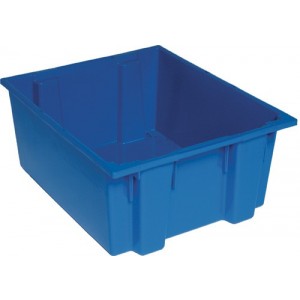 SNT225 Genuine stack and nest tote 23-1/2" x 19-1/2" x 10" Blue