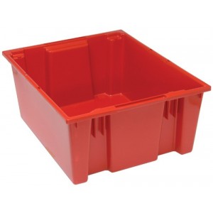 SNT225 Genuine stack and nest tote 23-1/2" x 19-1/2" x 10" Red