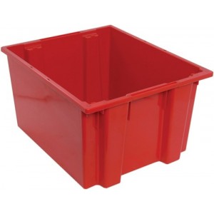 SNT230 Genuine stack and nest tote 23-1/2" x 19-1/2" x 13" Red