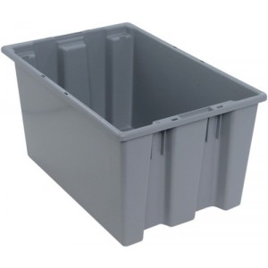 SNT240 Genuine stack and nest tote 23-1/2" x 15-1/2" x 12" Gray