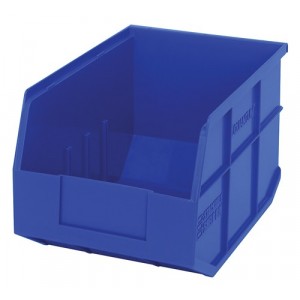 Stackable Shelf Bin 12" x 8-1/4" x 7" Blue