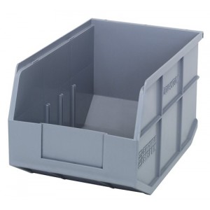 Stackable Shelf Bin 12" x 8-1/4" x 7" Gray