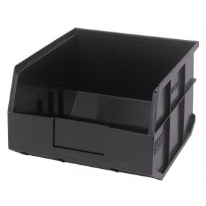 Stackable Shelf Bin 12" x 11" x 7" Black