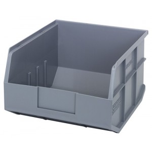Stackable Shelf Bin 12" x 11" x 7" Gray