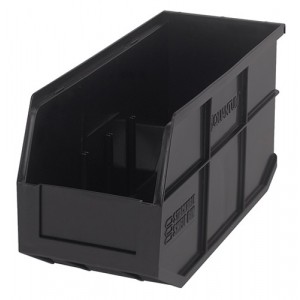 Stackable Shelf Bin 14" x 6" x 7" Black