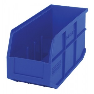 Stackable Shelf Bin 14" x 6" x 7" Blue