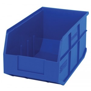 Stackable Shelf Bin 14" x 8-1/4" x 7" Blue