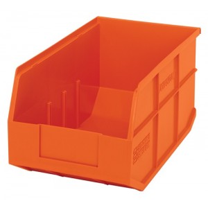 Stackable Shelf Bin 14" x 8-1/4" x 7" Orange