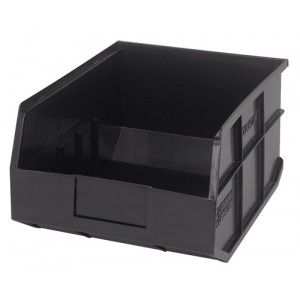 Stackable Shelf Bin 14" x 11" x 7" Black