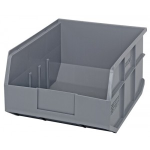 Stackable Shelf Bin 14" x 11" x 7" Gray