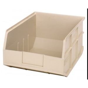 Stackable Shelf Bin 14" x 11" x 7" Ivory