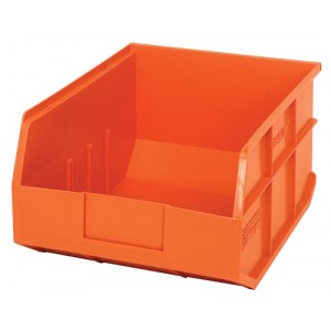 Stackable Shelf Bin 14" x 11" x 7" Orange